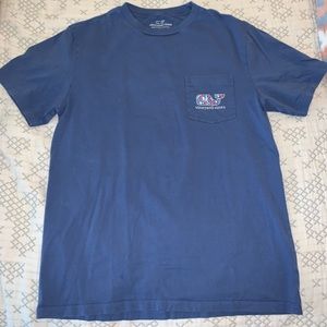 Vineyard Vines lobster navy blue shirt